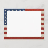 愛国的なクリスマス2写真アメリカ国旗 シーズンポストカード (裏面)