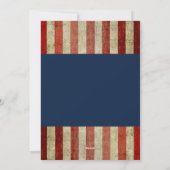 愛国的なクリスマス2写真コラージュ米国国旗 シーズンカード (裏面)