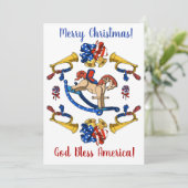 愛国的なクリスマス シーズンカード (スタンド正面)