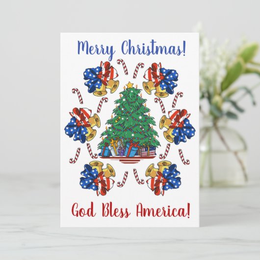 愛国的なクリスマス シーズンカード (スタンド正面)