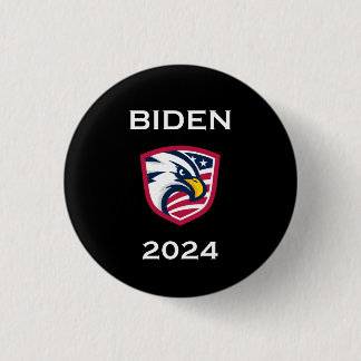 愛国的なクールジョーバイデン氏2024選挙イーグルダーク 缶バッジ