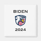 愛国的なクールジョーバイデン氏2024選挙イーグル マグネット (正面)