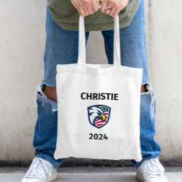 愛国的なクールChris Christie 2024選挙イーグル トートバッグ