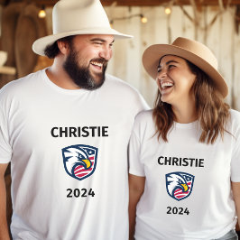 愛国的なクールChris Christie 2024選挙イーグル Tシャツ