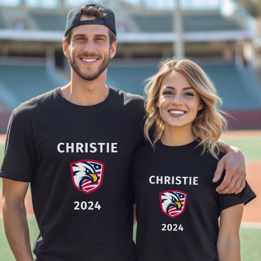 愛国的なクールChris Christie 2024選挙イーグル Tシャツ