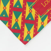 愛国的なグレナダCARRIACOUカスタマイズ可能 フリースブランケット (角)