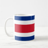 愛国的なコスタリカの旗 コーヒーマグカップ (左)