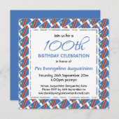 愛国的なコンゴDRC任意の年齢の誕生日 招待状 (正面/裏面)