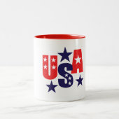 愛国的なコーヒーマグ ツートーンマグカップ (中央)