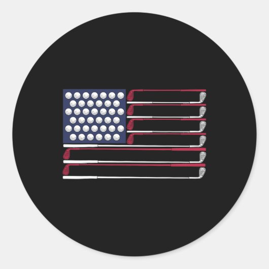 愛国的なゴルフアメリカ人7月の4thゴルフクラブAme ラウンドシール (正面)