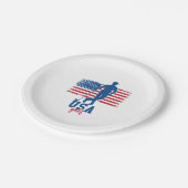 愛国的なゴルフUSA ペーパープレート (アングル)