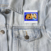 愛国的なゴールデンイーグルボタン 缶バッジ (インサイチュ)