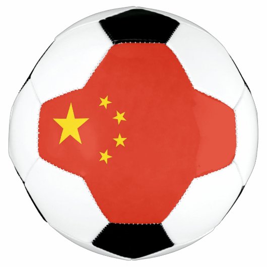 愛国的なサッカーボール中国旗 サッカーボール (正面)