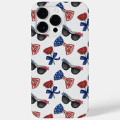 愛国的なサングラスバラがネクタイを結ぶ Case-Mate iPhoneケース (裏面)