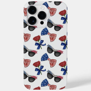 愛国的なサングラスバラがネクタイを結ぶ Case-Mate iPhone 14 PRO MAXケース