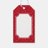 愛国的なサンタメリークリスマスギフトラベル ギフトタグ (裏面)