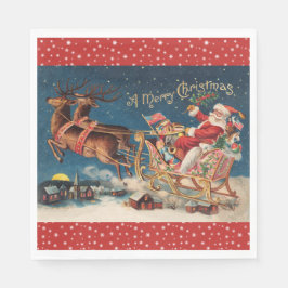 愛国的なサンタ スタンダードランチョンナプキン