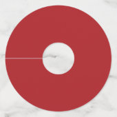 愛国的なサンタ ワイングラスタグ (裏面)