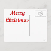 愛国的なサンタ/ヴィンテージはがき シーズンポストカード (裏面)