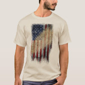 愛国的なシャツ我々アメリカ国旗 Tシャツ (正面)