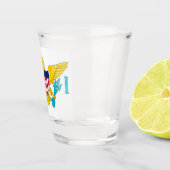 愛国的なショットグラスとヴァージン諸島国旗 ショットグラス (右)