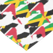 愛国的なジャマイカのトリニダード国旗 テーブルクロス (アングル)