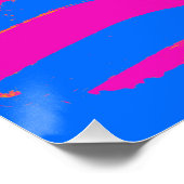 愛国的なスクーター・ライダーと米国国旗のアートワーク ポスター (コーナー)