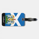 愛国的なスコットランドの荷物タグ、スコットランド国旗 ラゲッジタグ (裏面横)