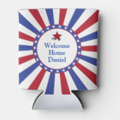 愛国的なスターとストライプが故郷に名を馳せる 缶クーラー (正面)