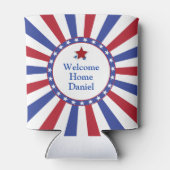 愛国的なスターとストライプが故郷に名を馳せる 缶クーラー (裏面)