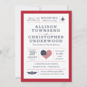 愛国的なスターとストライプアメリカーナ軍隊 案内状 (正面)