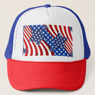 愛国的なスターとストライプアメリカ国旗 キャップ