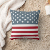 愛国的なスターとストライプアメリカ国旗 クッション (ブランケット)