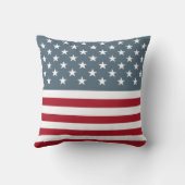 愛国的なスターとストライプアメリカ国旗 クッション (裏面)