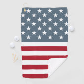 愛国的なスターとストライプアメリカ国旗 ゴルフタオル (インサイチュ)