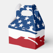 愛国的なスターとストライプバースデーパーティー フェイバーボックス (正面サイド)