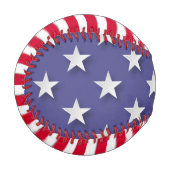 愛国的なスターとストライプベースボール 野球ボール (正面左)