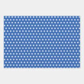 愛国的なスターとストライプ赤と青7月4日 ラッピングペーパーシート (正面3)