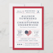 愛国的なスターとストライプ軍隊アメリカーナ 案内状 (正面)