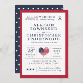 愛国的なスターとストライプ軍隊アメリカーナ 案内状 (正面/裏面)