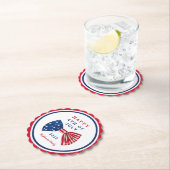 愛国的なスターとストライプ7月4日 ペーパーコースター (インサイチュ)