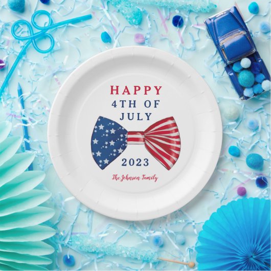 愛国的なスターとストライプ7月4日 ペーパープレート (パーティー)