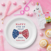 愛国的なスターとストライプ7月4日 ペーパープレート (パーティー)