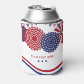 愛国的なスターとストライプ7月4日 缶クーラー (缶裏面)