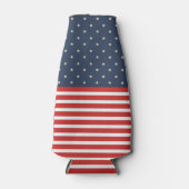 愛国的なスターとストライプ ボトルクーラー (正面)