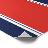 愛国的なスターをテーマにしたフォトコラージュ ポスター (角)