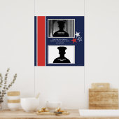 愛国的なスターをテーマにしたフォトコラージュ ポスター (キッチン)