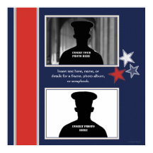 愛国的なスターをテーマにしたフォトコラージュ