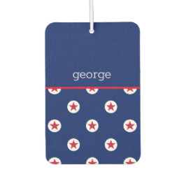 愛国的なスターストライプズのパターン名おもしろい カーエアーフレッシュナー