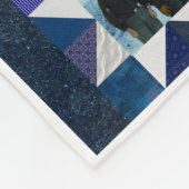 愛国的なスターストライプズ国旗のキルトフォトメモリ フリースブランケット (角)